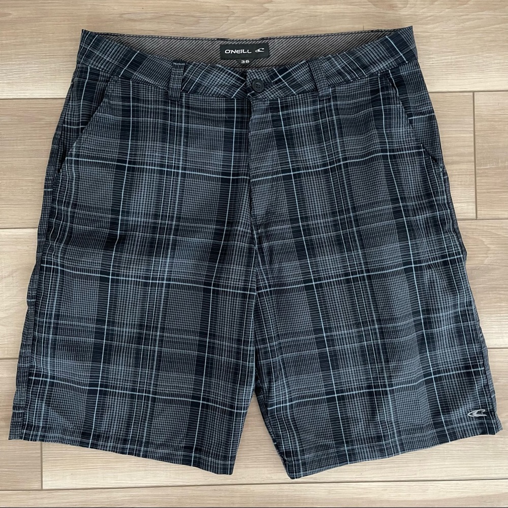 Mens O’Neill Plaid Casual Shorts Size 36
